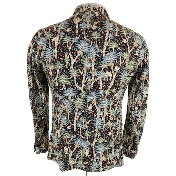 Beams All-over Jungle Print Lightweight Blazer Jacket Size S Mens NWT - Picture 7 of 16